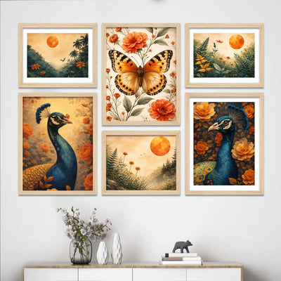 Modern Nature Wall Art Frame Set of 6