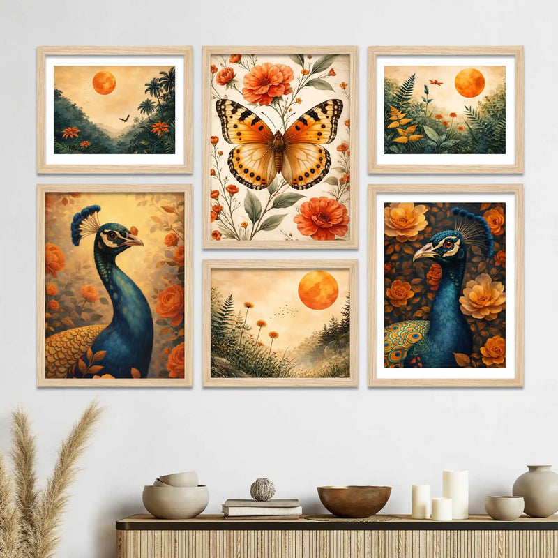 Modern Nature Wall Art Frame Set of 6