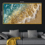 Modern Ocean Crystal Glass Artwork Wall Painting