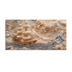 Modern Ocean Wave Canvas Painting