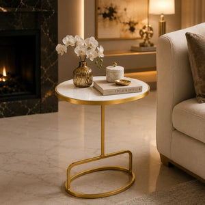 Modern Oval Table for Bedroom & Living Room
