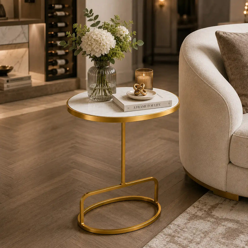 Modern Oval Table for Bedroom & Living Room
