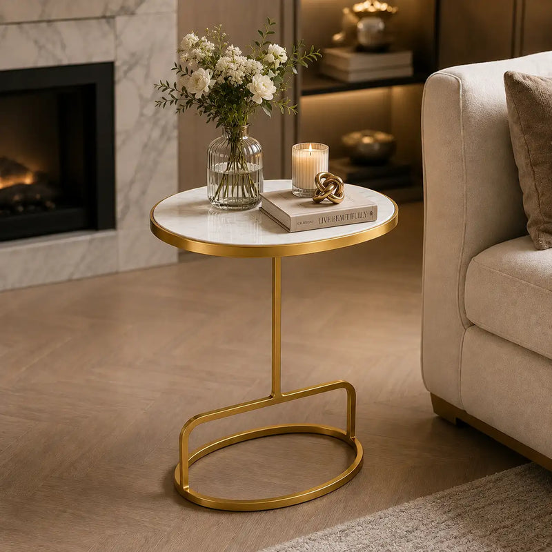 Modern Oval Table for Bedroom & Living Room