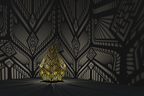Modern Pattern Golden Table Lamp