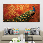 Modern Peacock Majesty Canvas Wall Painting