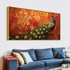 Modern Peacock Majesty Canvas Wall Painting
