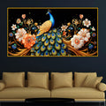 Modern Peacock Wall Art Crystal Glass Painting