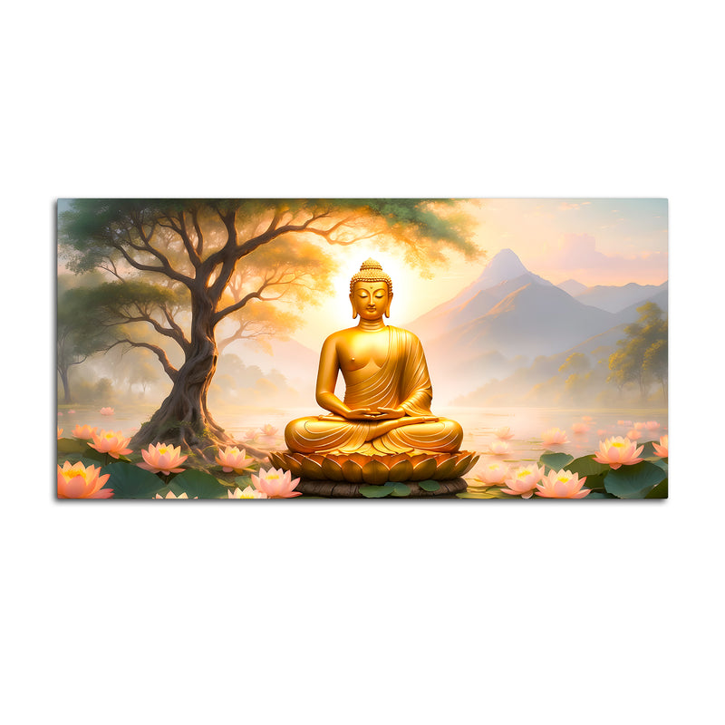 Modern Premium Buddha Canvas Painting for Peaceful Wall Décor