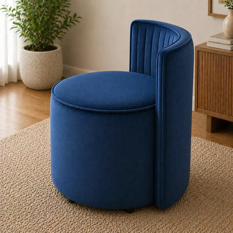 modern-round-back-upholstered-ottoman-chair-with-soft-royal-blue-velvet-finish