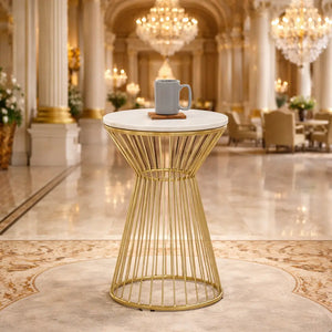modern-round-side-table-with-white-marble-top