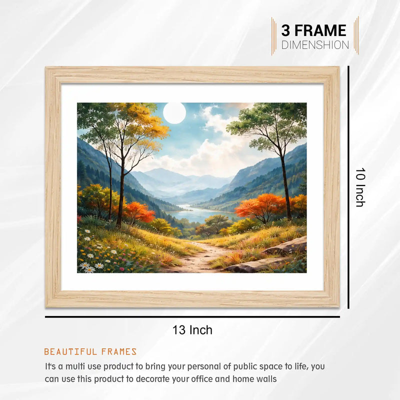 Modern Scenic Wall Art Frame Set of 6