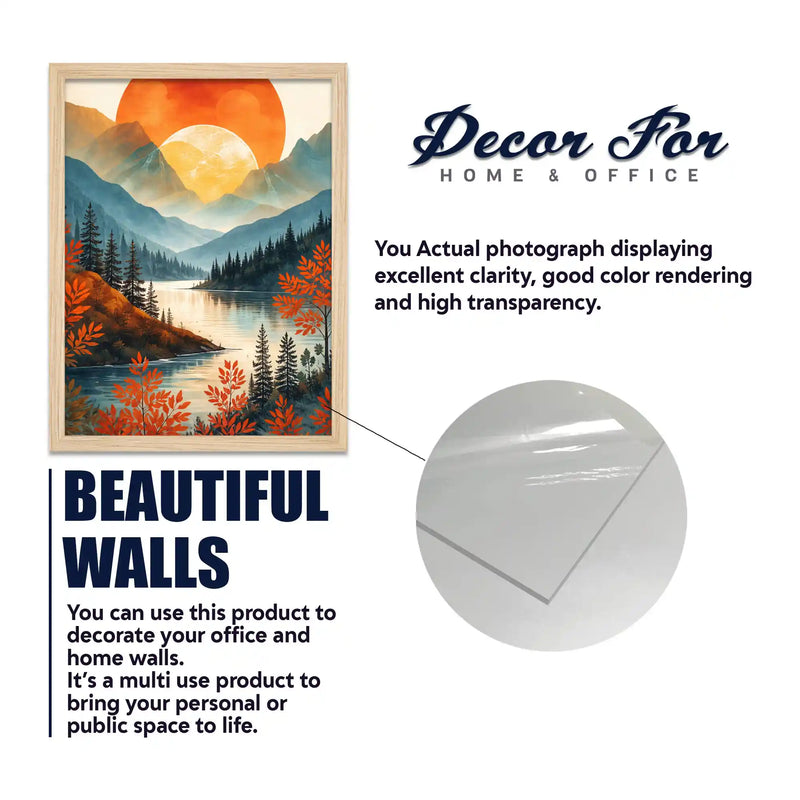 Modern Scenic Wall Art Frame Set of 6