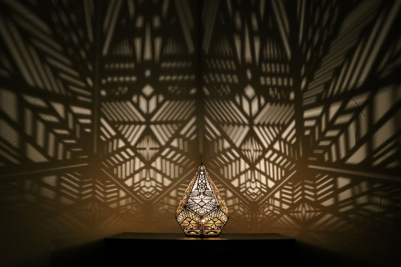 Modern Shadow Pattern Table Light