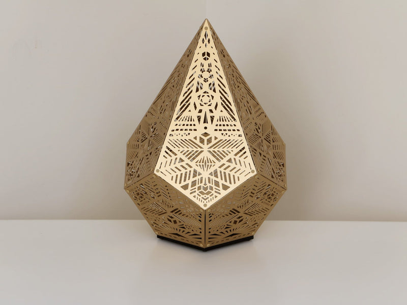 Modern Shadow Pattern Table Light