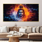 Modern Shiva Canvas Painting for Living Room & Bedroom