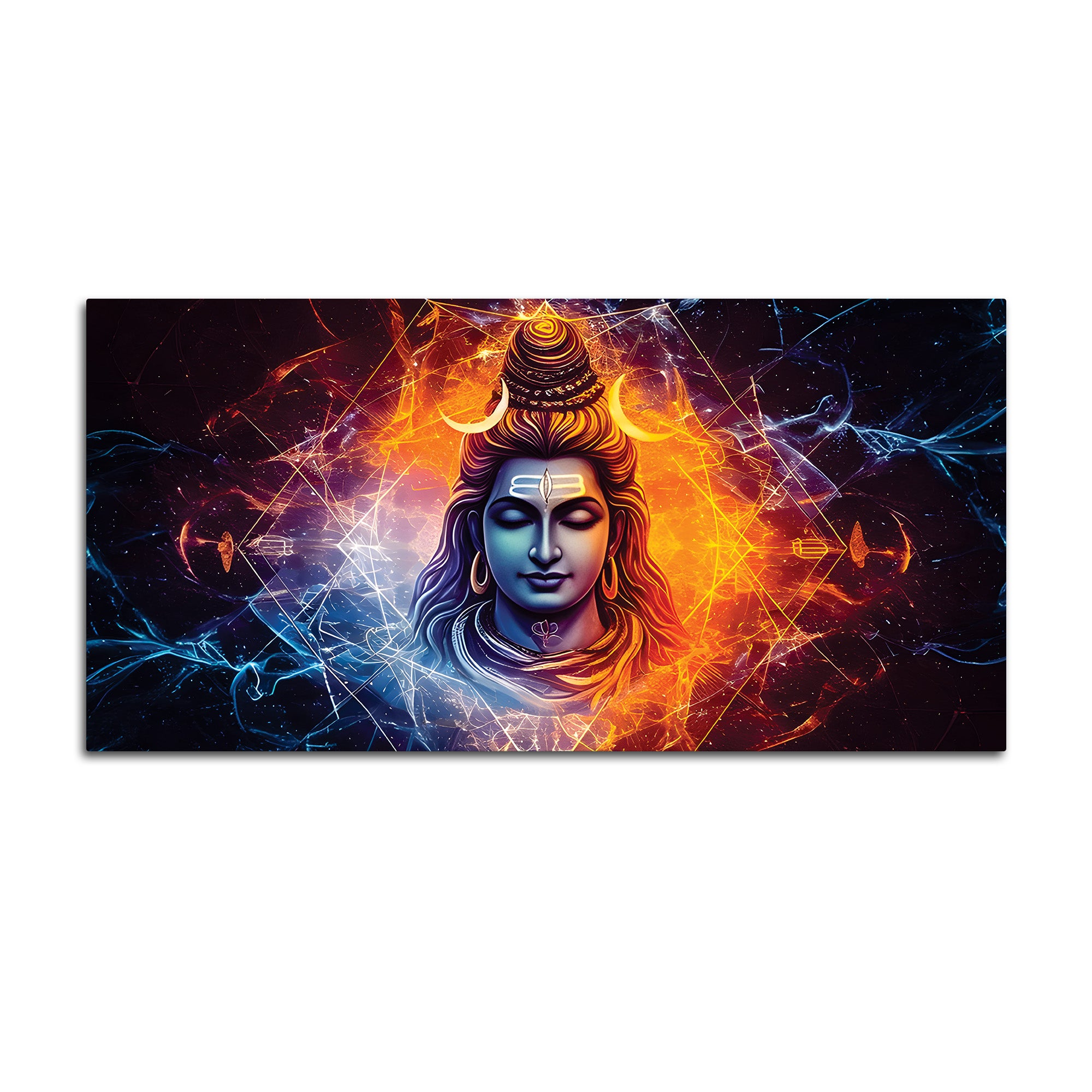 Modern Shiva Canvas Painting for Living Room & Bedroom