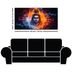 Modern Shiva Canvas Painting for Living Room & Bedroom
