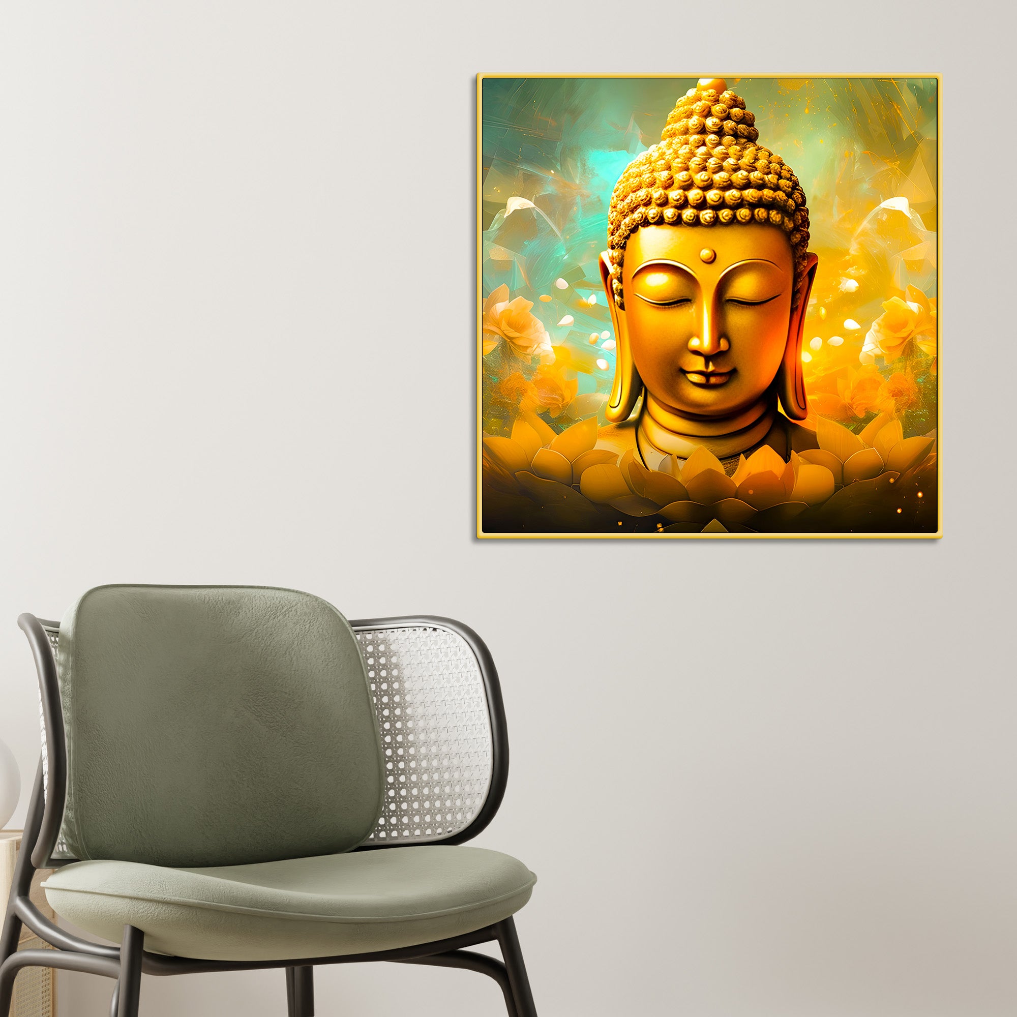 Modern Spiritual Buddha Canvas Wall Décor Painting