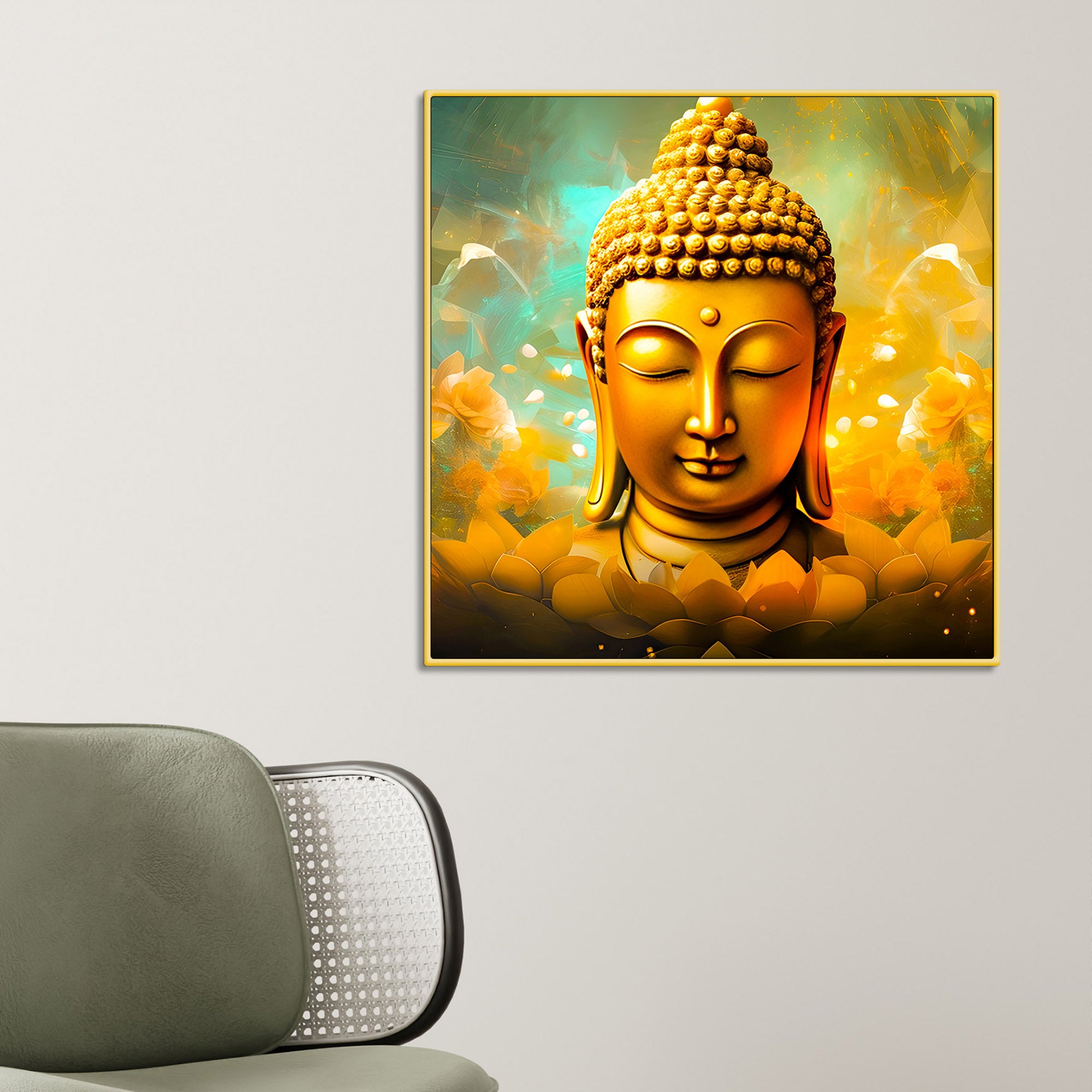 Modern Spiritual Buddha Canvas Wall Décor Painting
