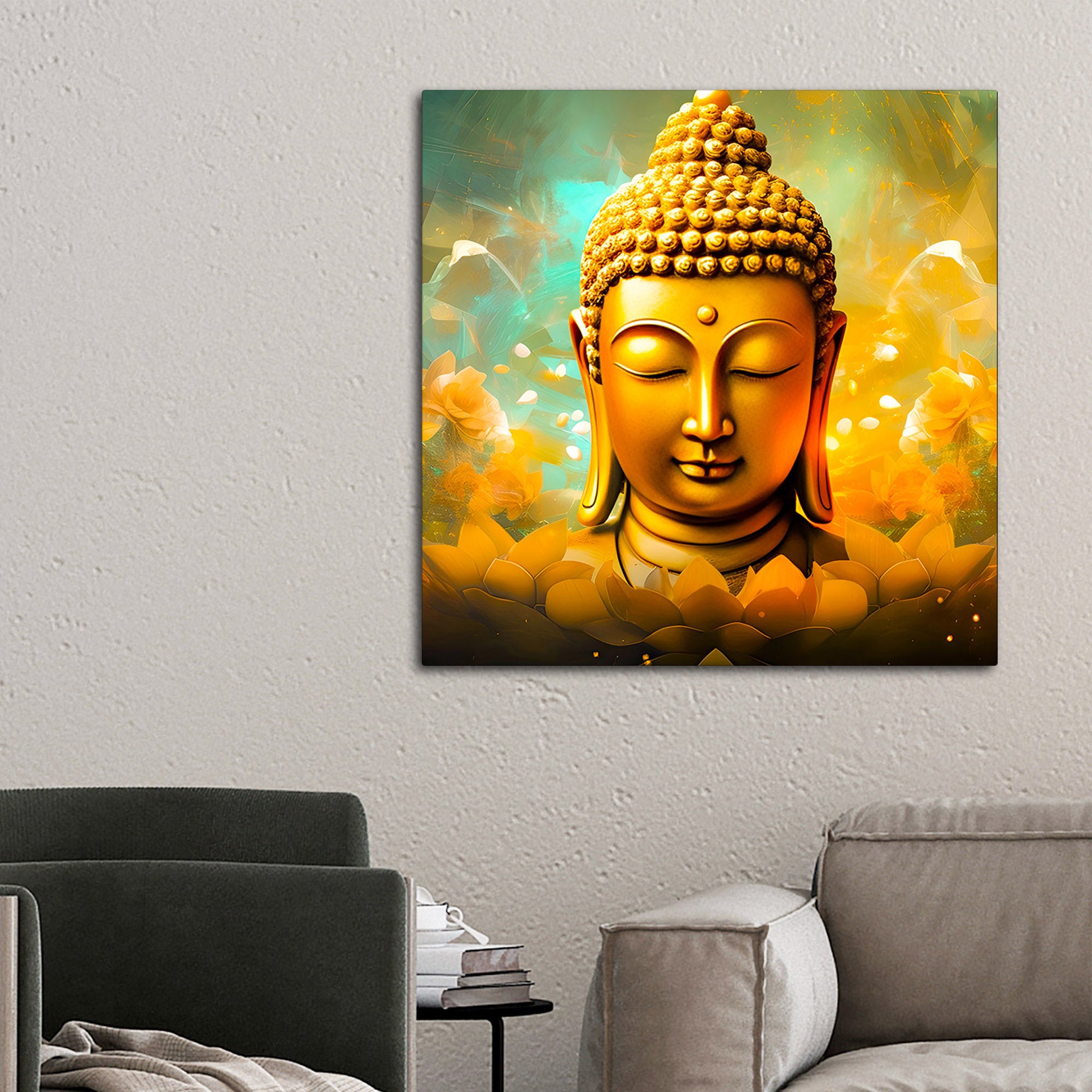Modern Spiritual Buddha Canvas Wall Décor Painting