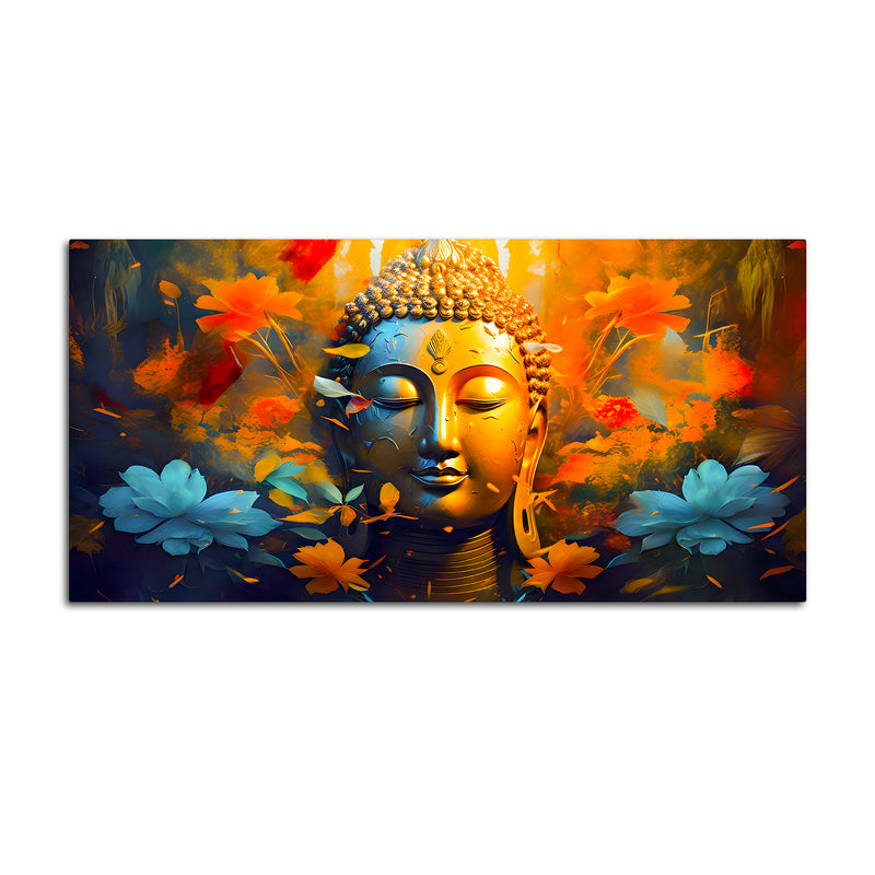 Modern Spiritual Buddha Wall Canvas Painting for Home Décor