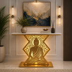 Modern Spiritual LED Buddha Console Table for Office (SS 302)