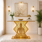 Modern Spiritual LED Buddha Console Table for Office (SS 302)