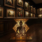 Modern Spiritual LED Buddha Console Table for Office (SS 302)