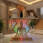 Modern Spiritual LED Buddha Console Table for Office (SS 302)