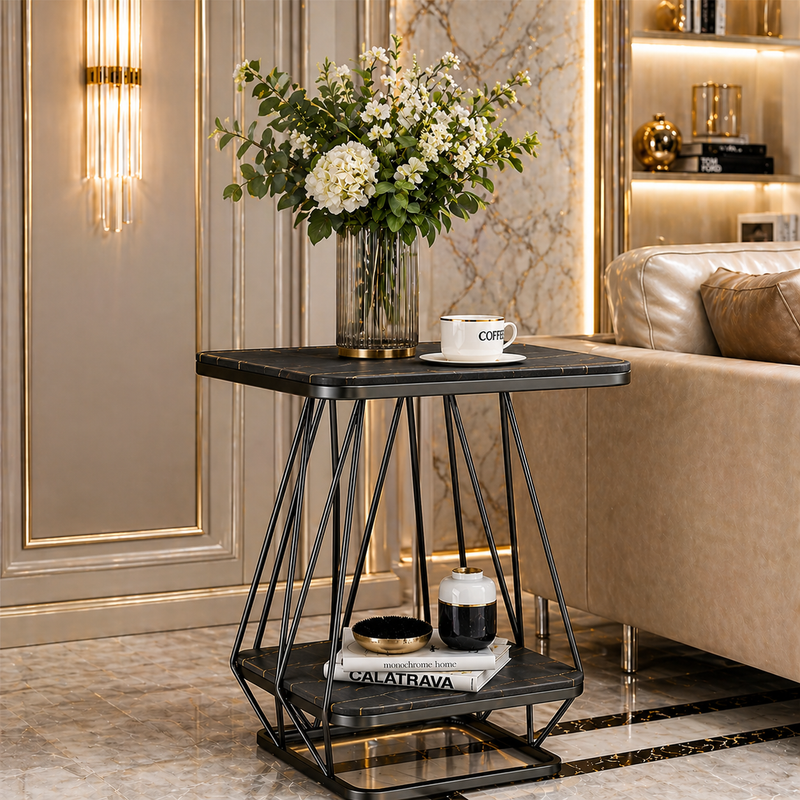 modern-square-shaped-creative-artistic-black-metal-finish
