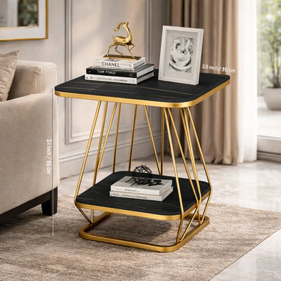 modern-square-shaped-creative-artistic-golden-metal-finish-with-black-marble