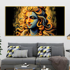 Modern Style Lord Krishna Canvas Painting for Elegant Home Décor