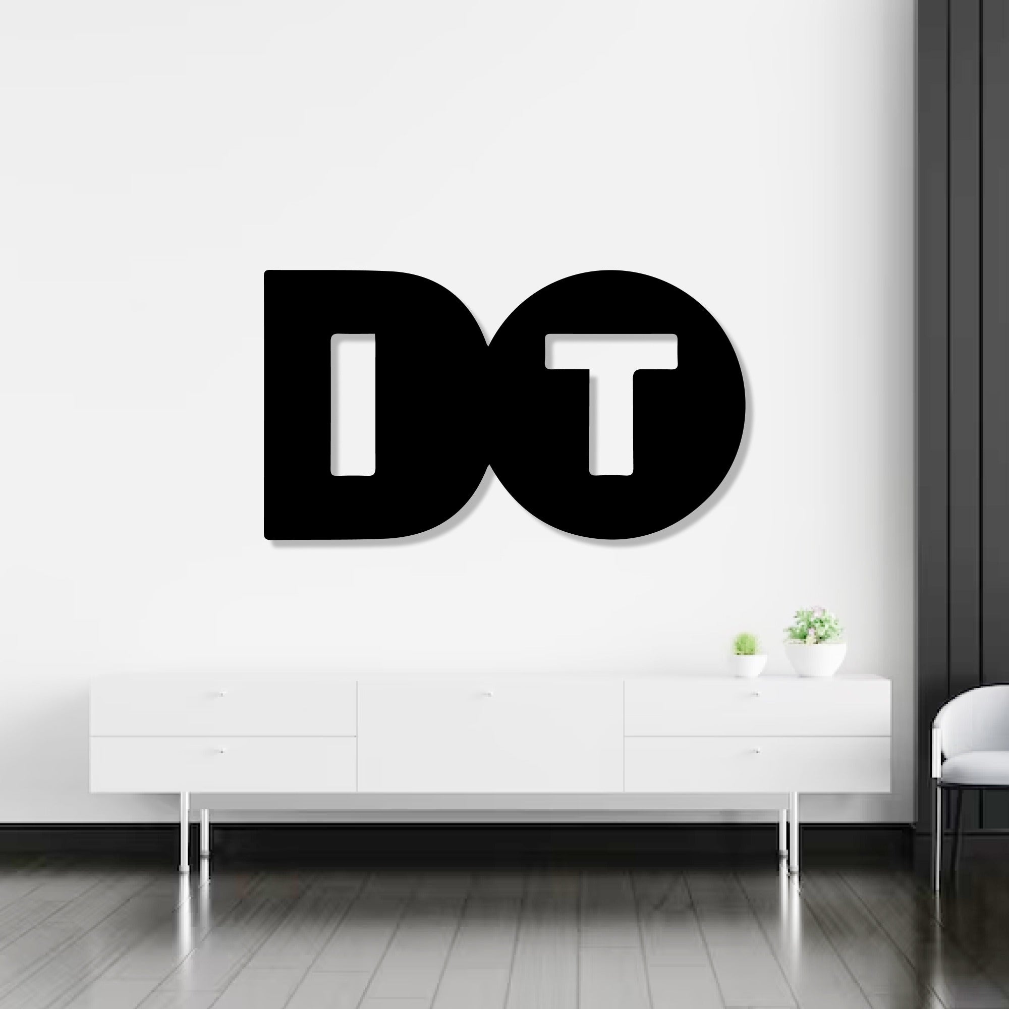 Modern Sytle Do It Text Word Art Metal Artwork Wall Decor