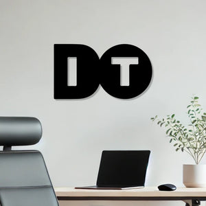 Modern Sytle Do It Text Word Art Metal Artwork Wall Decor
