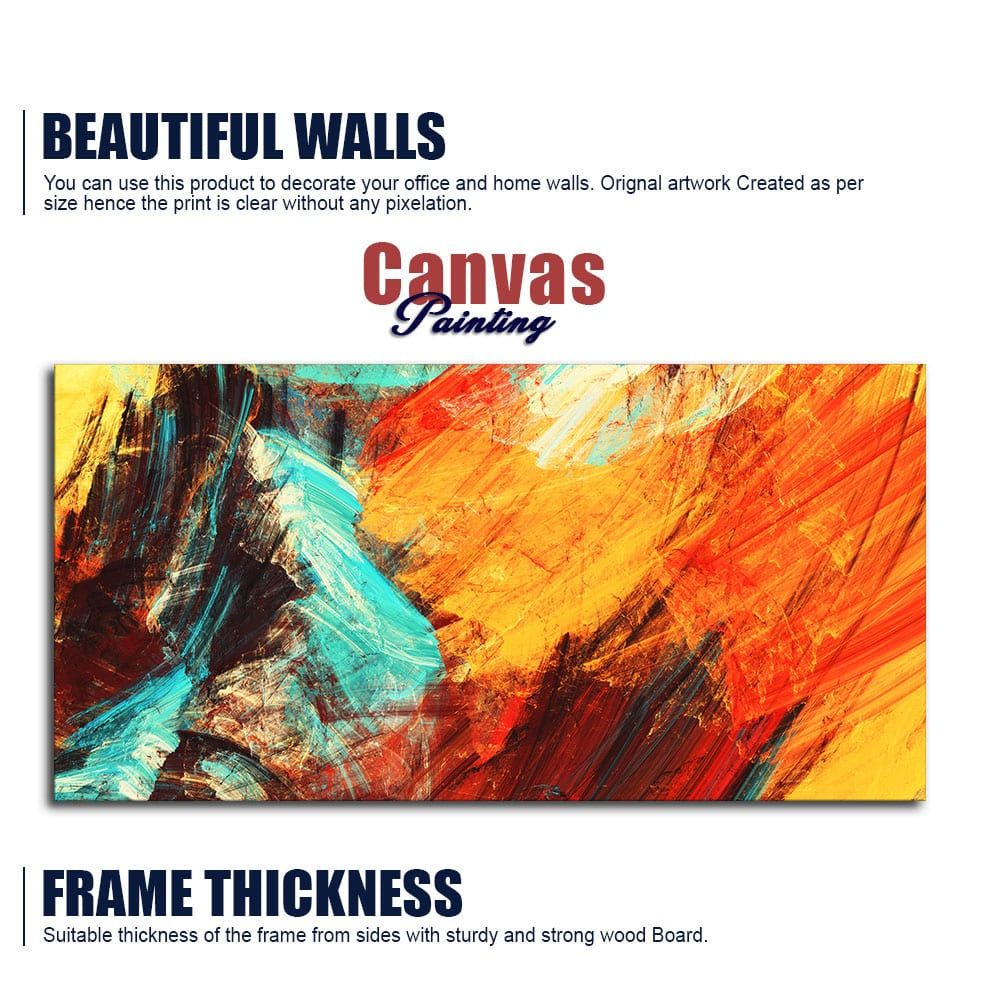 Modern Texture Colorful Abstract Canvas Wall Painting