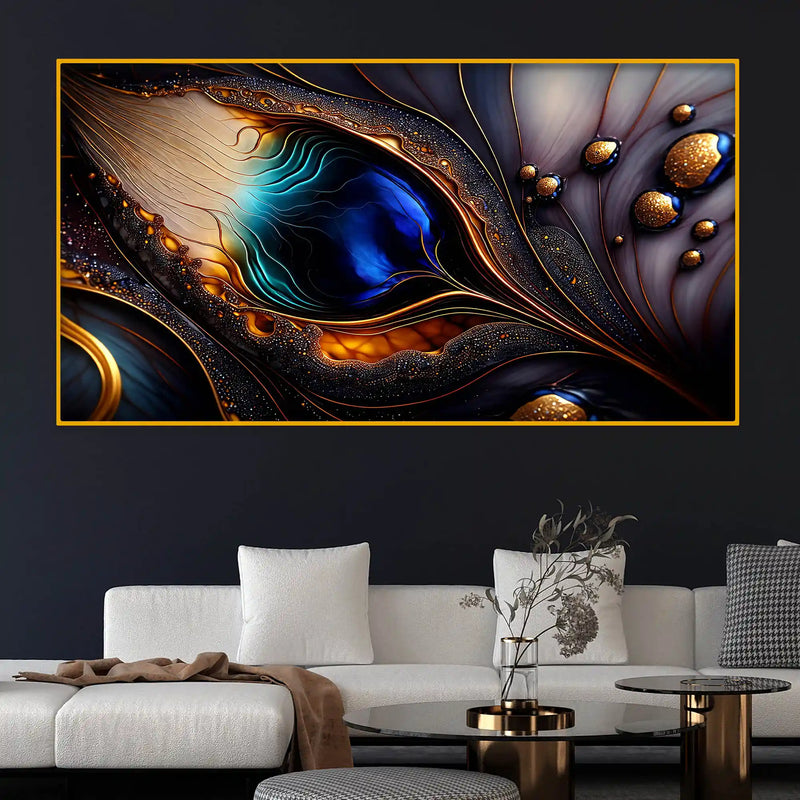 Modern Texture Crystal Glass Wall Painting for Home Décor