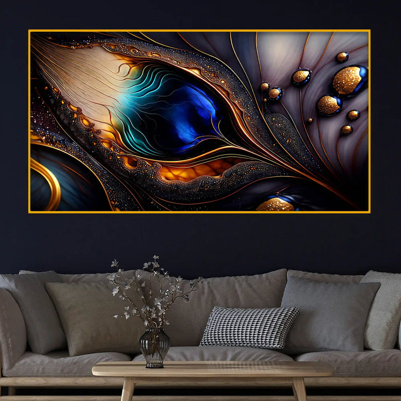 Modern Texture Crystal Glass Wall Painting for Home Décor