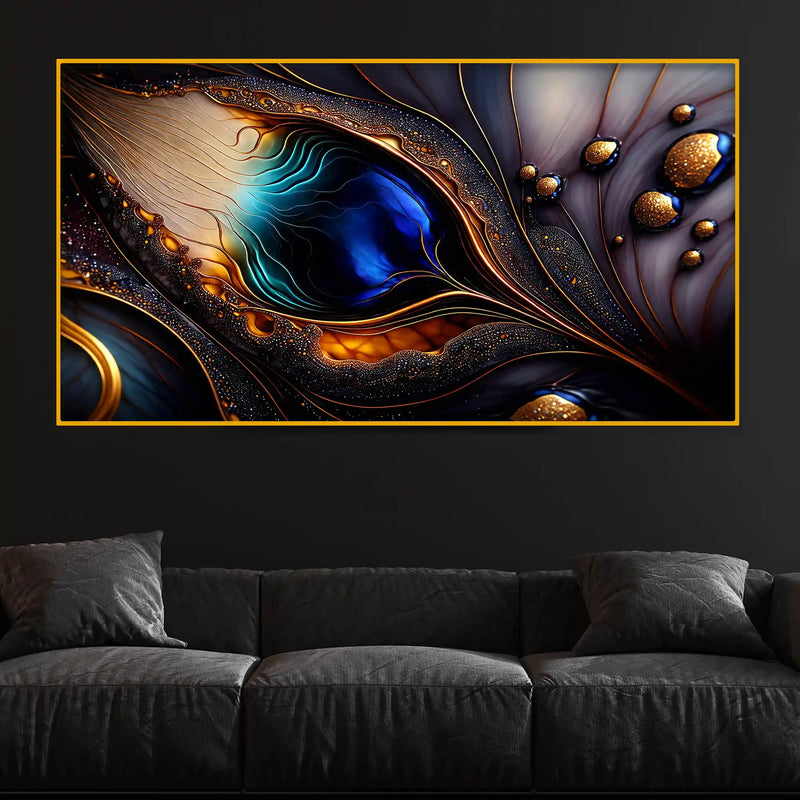 Modern Texture Crystal Glass Wall Painting for Home Décor