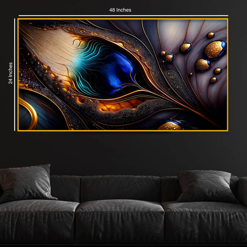 Modern Texture Crystal Glass Wall Painting for Home Décor
