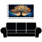 Modern Tree of Life Abstract Canvas Painting for Home Decor