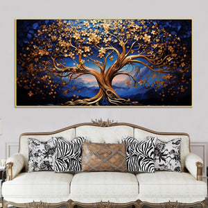 Modern Tree of Life Canvas Painting for Living Room