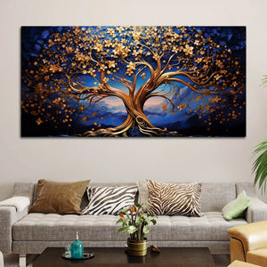 Modern Tree of Life Canvas Painting for Living Room