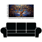 Modern Tree of Life Canvas Painting for Living Room