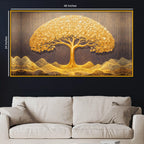 Modern Tree of Life Luxury Interior Crystal Glass Wall Painting