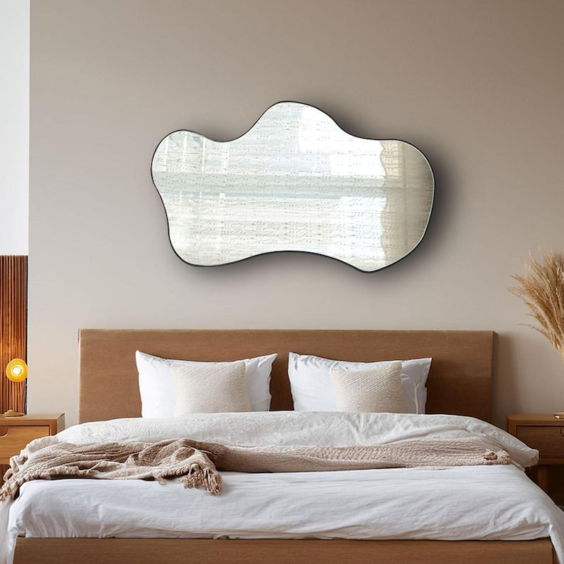 Modern Wall Mirror | Irregular Shape Decorative Home Mirror