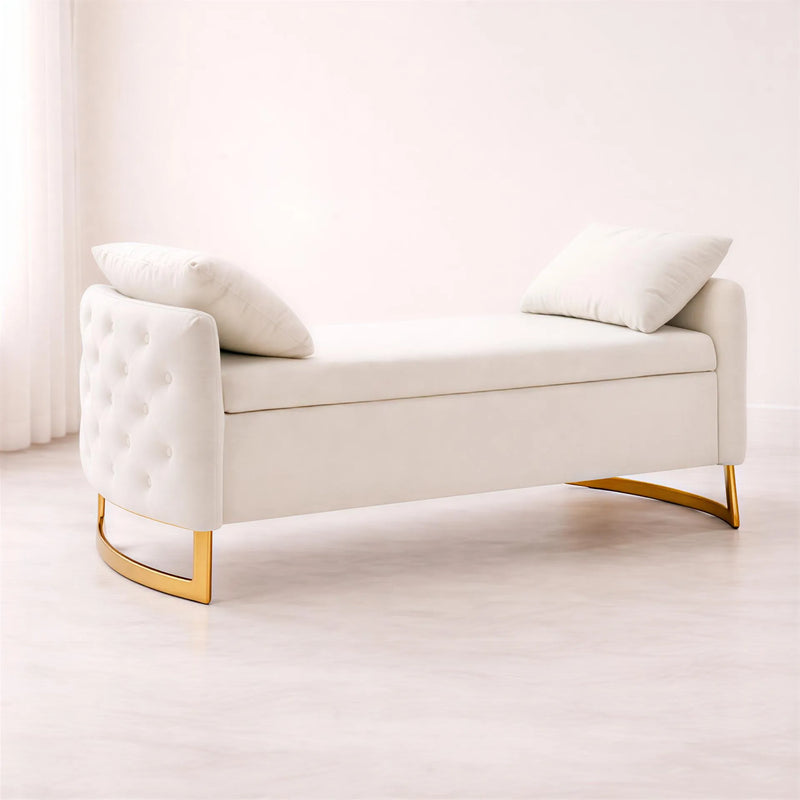 modern-white-upholstered-storage-bench-with-gold-legs