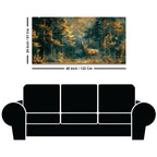 Modern Wildlife Deer Canvas Painting for Home & Office