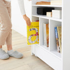 Modern Wooden Book Rack | Open Storage Shelf for Home & Office