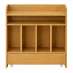 Modern Wooden Book Rack | Open Storage Shelf for Home & Office