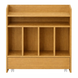 Modern Wooden Book Rack | Open Storage Shelf for Home & Office